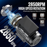 Basketball & Basketball Accessories: VEVOR 2.2KW Electric Motor 2800 rpm, AC 220~240V 13.8A, 90L, B3 Frame, Air Compressor Motor Single Phase, 24mm Keyed Shaft, CW/CCW Rotation for Agricultural Machinery and General Equipment