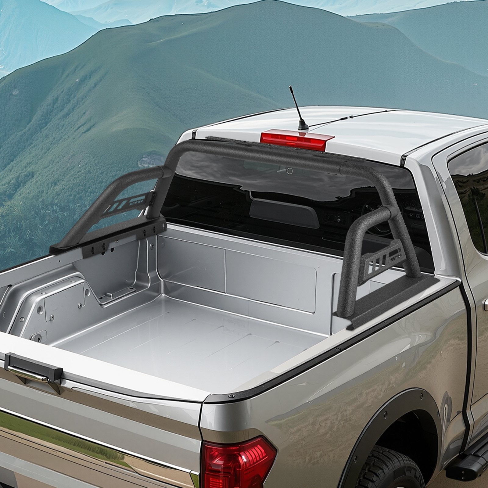 Kitchen & Bathroom DIY: VEVOR Truck Bed Roll Bar Universal Chase Rack for Mid-Size Pickup Carbon Steel