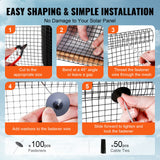 Gardening Tools: VEVOR 6in x 100ft Solar Panel Bird Guard Critter Guard Roll Kit 100pcs Fasteners
