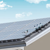 Gardening Tools: VEVOR 6in x 100ft Solar Panel Bird Guard Critter Guard Roll Kit 100pcs Fasteners