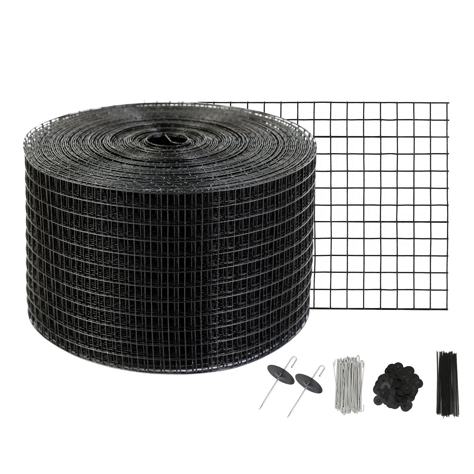 Gardening Tools: VEVOR 8in x 100ft Solar Panel Bird Guard Critter Guard Roll Kit 100pcs Fasteners