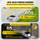 Outdoor Lights: VEVOR Driveway Lights 12-Pack Solar Driveway Lights Bright White with Screws Solar Deck Lights Outdoor Waterproof Wireless Dock Lights 6 LEDs for Path Warning Garden Walkway Sidewalk Steps