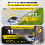 Automotive Lights: VEVOR Driveway Lights 16-Pack, Solar Driveway Lights with Switch Button, Solar Deck Lights Waterproof, Wireless Dock Lights 6 LEDs for Path Warning Garden Walkway Sidewalk Steps, LED Bright Blue