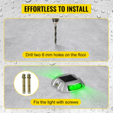 Gardening Tools: VEVOR 8-Pack Solar Driveway Light LED Road Markers Green for Garden Pathway