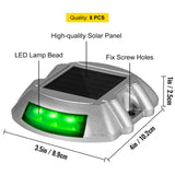 Gardening Tools: VEVOR 8-Pack Solar Driveway Light LED Road Markers Green for Garden Pathway