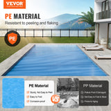 Pool Covers & Accessories: VEVOR Solar Pool Cover, 24 x 12 ft Rectangle Solar Blanket for Pools, Inground Above Ground Swimming Pool Solar Cover, 8 mil Solar Covers Blue