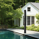 Fountain & Ponds Accessories: VEVOR Outdoor Solar Heated Shower, 40L Poolside Shower Kit with 2 Shower Head and Foot Shower Tap, Handheld/Hanging Two Modes Fast Assembly W/ Pre-Drilled Hole for Outdoor Backyard Poolside Beach Spa