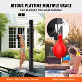 Fountain & Ponds Accessories: VEVOR Outdoor Solar Heated Shower, 35L Poolside Shower Kit with Shower Head and Foot Shower Tap, Double Buckle Fast Assembly W/ Pre-Drilled Holes for Outdoor Backyard Poolside Beach Spa