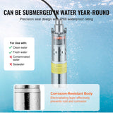 Fountain & Ponds Accessories: VEVOR Solar Water Pump, DC 277W Submersible Deep Well Pump, Max Flow 2.1 m³/H, Max Head 83 m, Max Submersion Depth 20 m, Solar Powered Water Pump for Well, Farm Ranch Irrigation, Livestock Drinking