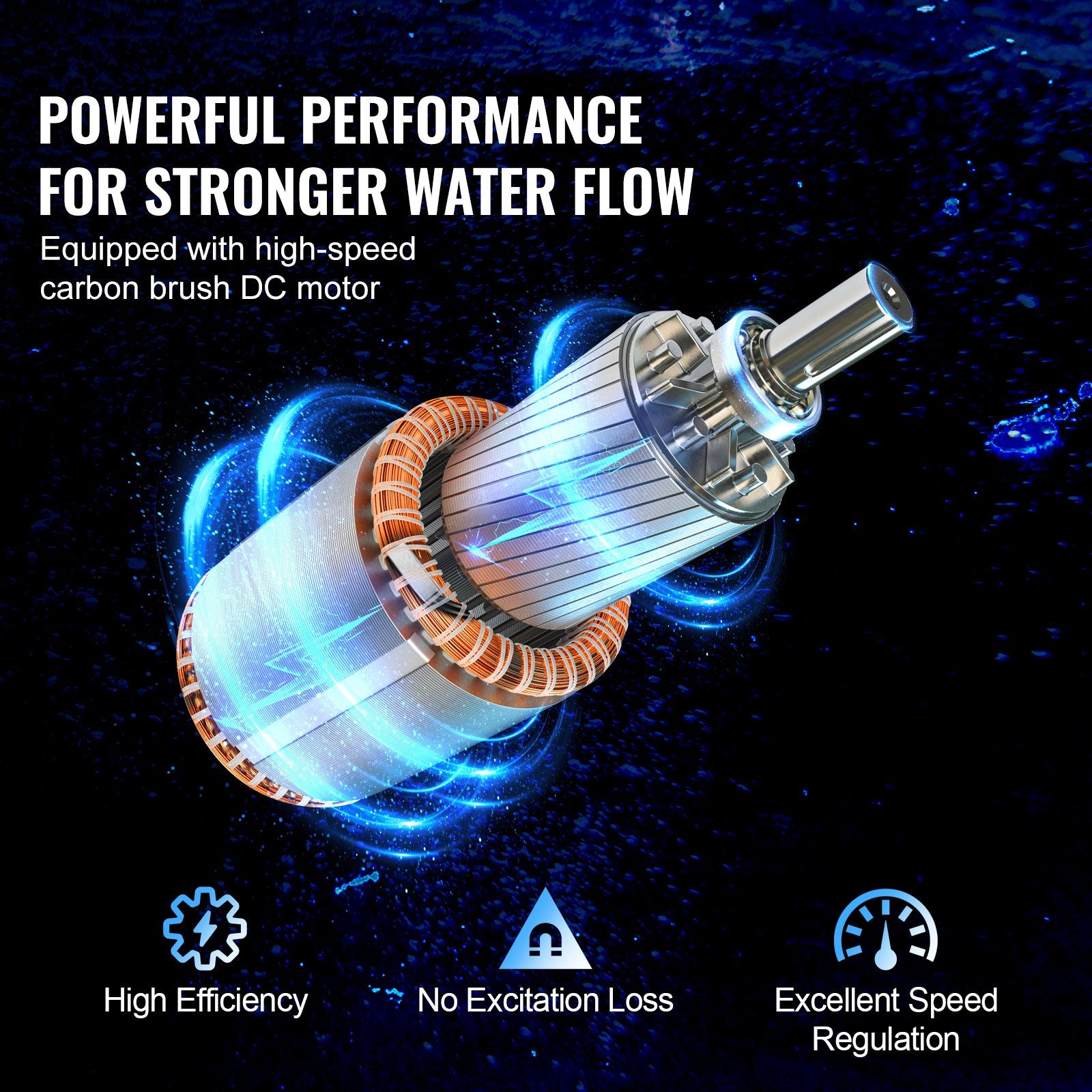 Fountain & Ponds Accessories: VEVOR Solar Water Pump, DC 277W Submersible Deep Well Pump, Max Flow 2.1 m³/H, Max Head 83 m, Max Submersion Depth 20 m, Solar Powered Water Pump for Well, Farm Ranch Irrigation, Livestock Drinking