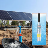 Fountain & Ponds Accessories: VEVOR Solar Water Pump, DC 277W Submersible Deep Well Pump, Max Flow 2.1 m³/H, Max Head 83 m, Max Submersion Depth 20 m, Solar Powered Water Pump for Well, Farm Ranch Irrigation, Livestock Drinking