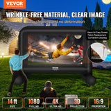 Sci-Fi DVDs & Blu-rays: VEVOR Inflatable Movie Screen, 14 FT Inflatable Projector Screen for Outside with Blower and Carrying Bag, Front/Rear Projection, Oxford Fabric Blow Up Screen for Outdoor Parties Backyard Movie Night