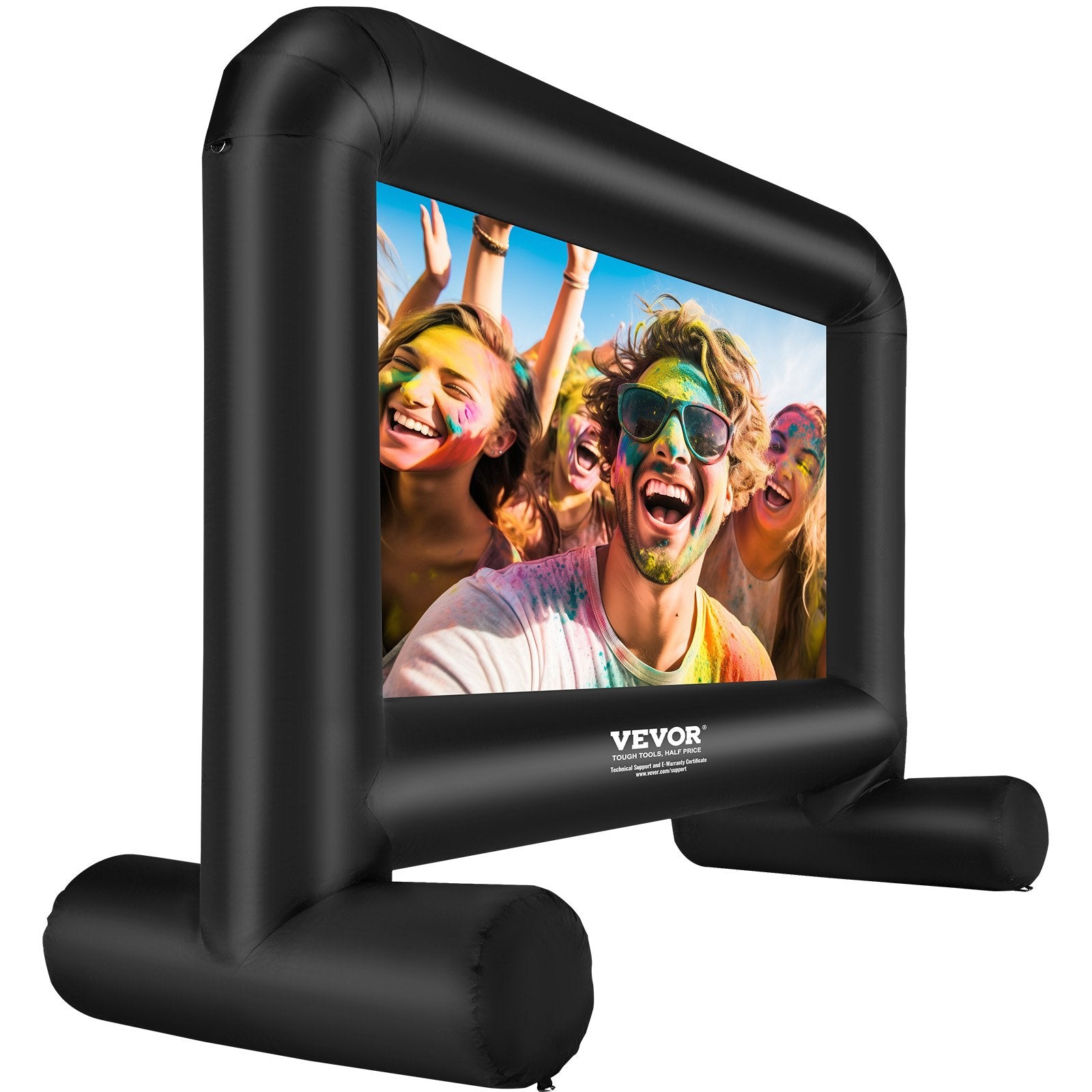 Sci-Fi DVDs & Blu-rays: VEVOR Inflatable Movie Screen, 14 FT Inflatable Projector Screen for Outside with Blower and Carrying Bag, Front/Rear Projection, Oxford Fabric Blow Up Screen for Outdoor Parties Backyard Movie Night