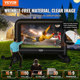Sci-Fi DVDs & Blu-rays: VEVOR Inflatable Movie Screen, 16 FT Inflatable Projector Screen for Outside with Blower and Carrying Bag, Front/Rear Projection, Oxford Fabric Blow Up Screen for Outdoor Parties Backyard Movie Night