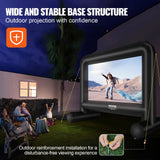 Sci-Fi DVDs & Blu-rays: VEVOR Inflatable Movie Screen, 16 FT Inflatable Projector Screen for Outside with Blower and Carrying Bag, Front/Rear Projection, Oxford Fabric Blow Up Screen for Outdoor Parties Backyard Movie Night