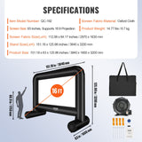 Sci-Fi DVDs & Blu-rays: VEVOR Inflatable Movie Screen, 16 FT Inflatable Projector Screen for Outside with Blower and Carrying Bag, Front/Rear Projection, Oxford Fabric Blow Up Screen for Outdoor Parties Backyard Movie Night