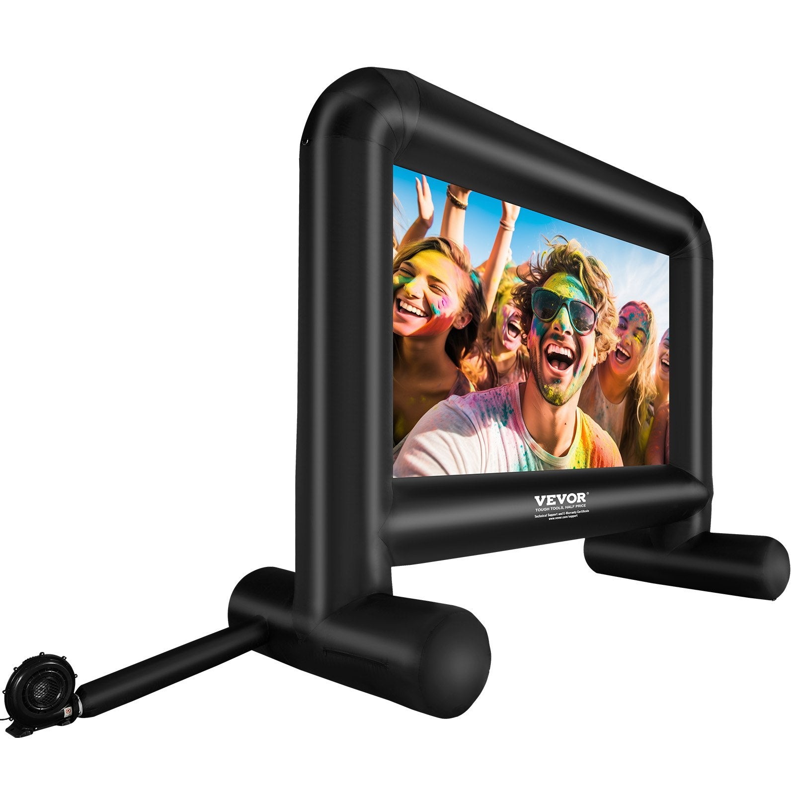 Sci-Fi DVDs & Blu-rays: VEVOR Inflatable Movie Screen, 16 FT Inflatable Projector Screen for Outside with Blower and Carrying Bag, Front/Rear Projection, Oxford Fabric Blow Up Screen for Outdoor Parties Backyard Movie Night
