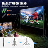 Sci-Fi DVDs & Blu-rays: VEVOR Projector Screen with Stand, 150 inch 16:9 4K 1080 HD Outdoor Movie Screen with Stand, Wrinkle-Free Projection Screen with Tripods and Carry Bag, for Home Theater Cinema Backyard Movie Night