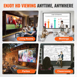 Sci-Fi DVDs & Blu-rays: VEVOR Projector Screen with Stand, 150 inch 16:9 4K 1080 HD Outdoor Movie Screen with Stand, Wrinkle-Free Projection Screen with Tripods and Carry Bag, for Home Theater Cinema Backyard Movie Night