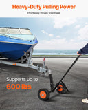 Spreaders & Wheelbarrows: VEVOR Trailer Dolly, 600lbs Tongue Weight Capacity, Carbon Steel Trailer Mover with 1-7/8 in Hitch Ball and 10 in Solid Tires, Portable Tow Dolly for Moving Car RV Boat Trailer