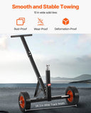 Spreaders & Wheelbarrows: VEVOR Trailer Dolly, 600lbs Tongue Weight Capacity, Carbon Steel Trailer Mover with 1-7/8 in Hitch Ball and 10 in Solid Tires, Portable Tow Dolly for Moving Car RV Boat Trailer