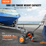Mobility & Accessibility: VEVOR Adjustable Trailer Dolly, 1000lbs Tongue Weight Capacity, Carbon Steel Trailer Mover with 19''-26'' Adjustable Height & 2'' Ball, 16'' Pneumatic Tires & Universal Wheel, for Moving RV Trailer