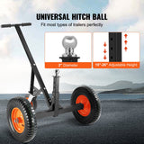 Mobility & Accessibility: VEVOR Adjustable Trailer Dolly, 1000lbs Tongue Weight Capacity, Carbon Steel Trailer Mover with 19''-26'' Adjustable Height & 2'' Ball, 16'' Pneumatic Tires & Universal Wheel, for Moving RV Trailer