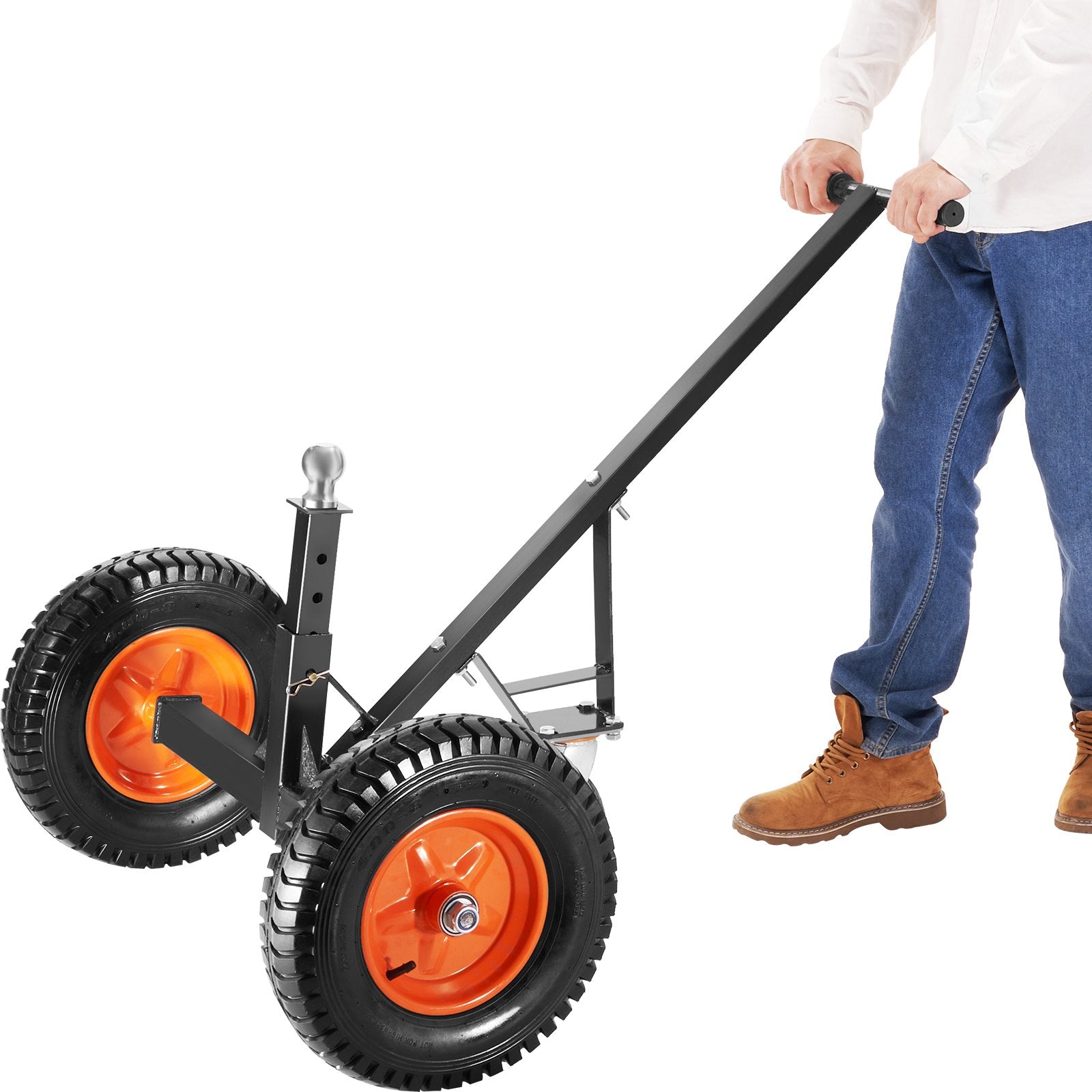 Mobility & Accessibility: VEVOR Adjustable Trailer Dolly, 1000lbs Tongue Weight Capacity, Carbon Steel Trailer Mover with 19''-26'' Adjustable Height & 2'' Ball, 16'' Pneumatic Tires & Universal Wheel, for Moving RV Trailer