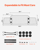 Cat Scratching Posts: VEVOR Dog Car Barrier, 96.5-168.5cm Adjustable Car Divider for Trunk Cargo Area, Universal-Fit Back Seat Heavy-Duty Wire Mesh Dogs Separator Guard Net, Vehicle Pet Barrier for Sedans, Trucks and SUVs