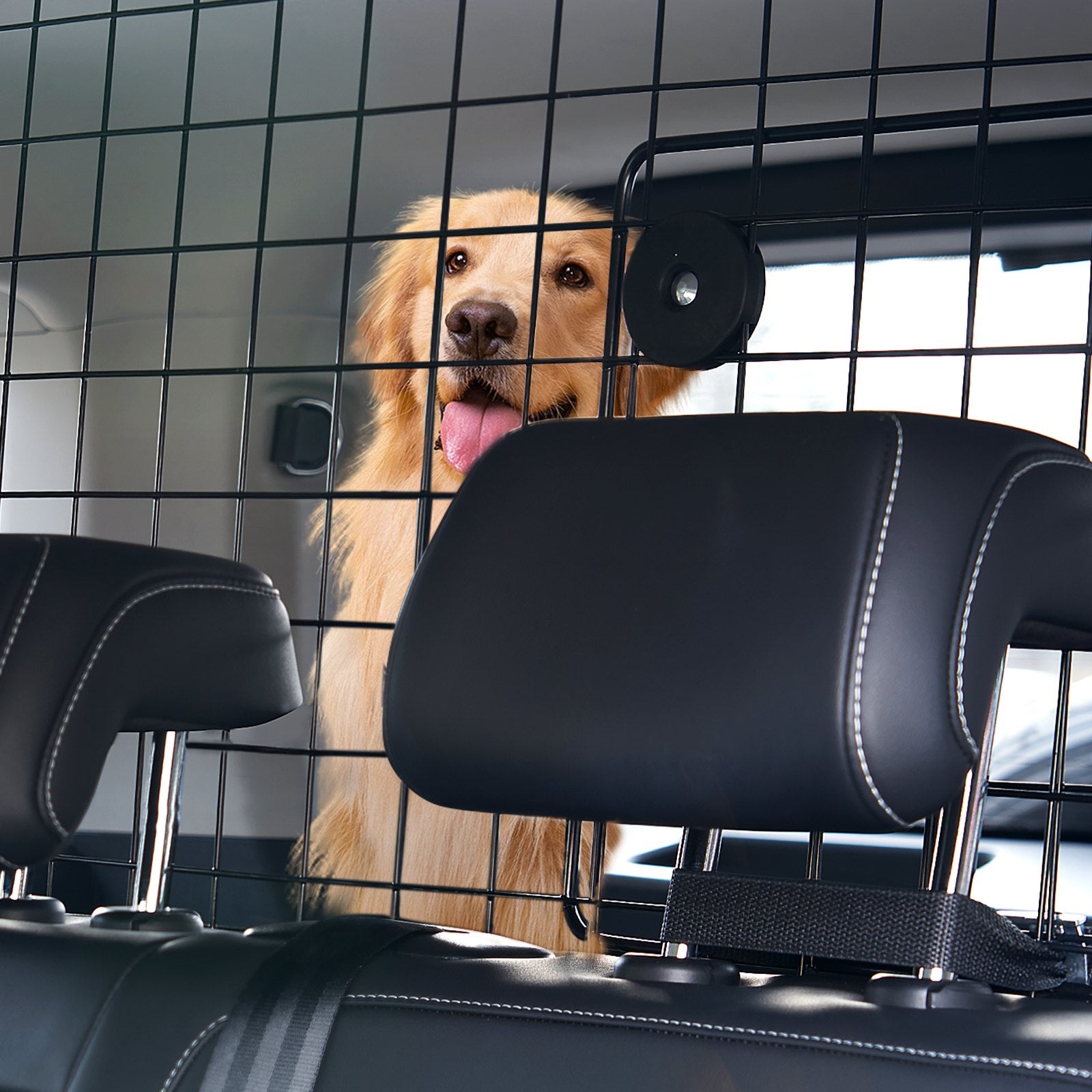 Cat Scratching Posts: VEVOR Dog Car Barrier, 96.5-168.5cm Adjustable Car Divider for Trunk Cargo Area, Universal-Fit Back Seat Heavy-Duty Wire Mesh Dogs Separator Guard Net, Vehicle Pet Barrier for Sedans, Trucks and SUVs