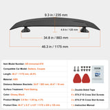 Automotive Repair & Speciality Tools: VEVOR Universal Rear Spoiler 46.3'' GT Style Trunk Wing for Sedans and Coupes