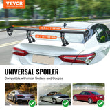 Automotive Parts: VEVOR Universal Rear Spoiler GT Style Adjustable Trunk Wing Car Racing 43.3''