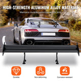 Toilets: VEVOR GT Wing Car Spoiler, 53.1 inch Universal Spoiler with Double Deck, Adjustable Lightweight Aluminum, Car Rear Spoiler Wing, Racing Spoiler BGW/JDM Drift Black