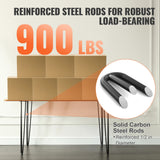 Table Tops & Bases: VEVOR Hairpin Table Legs 0.7M, Set of 4 Desk Legs 408.2KG Load Capacity, Hairpin Desk Legs 3 Rods for Desk Chairs Bench Dining End Table, Solid Carbon Steel Heavy Duty Furniture Legs Black