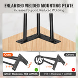 Table Tops & Bases: VEVOR Hairpin Table Legs 0.7M, Set of 4 Desk Legs 408.2KG Load Capacity, Hairpin Desk Legs 3 Rods for Desk Chairs Bench Dining End Table, Solid Carbon Steel Heavy Duty Furniture Legs Black