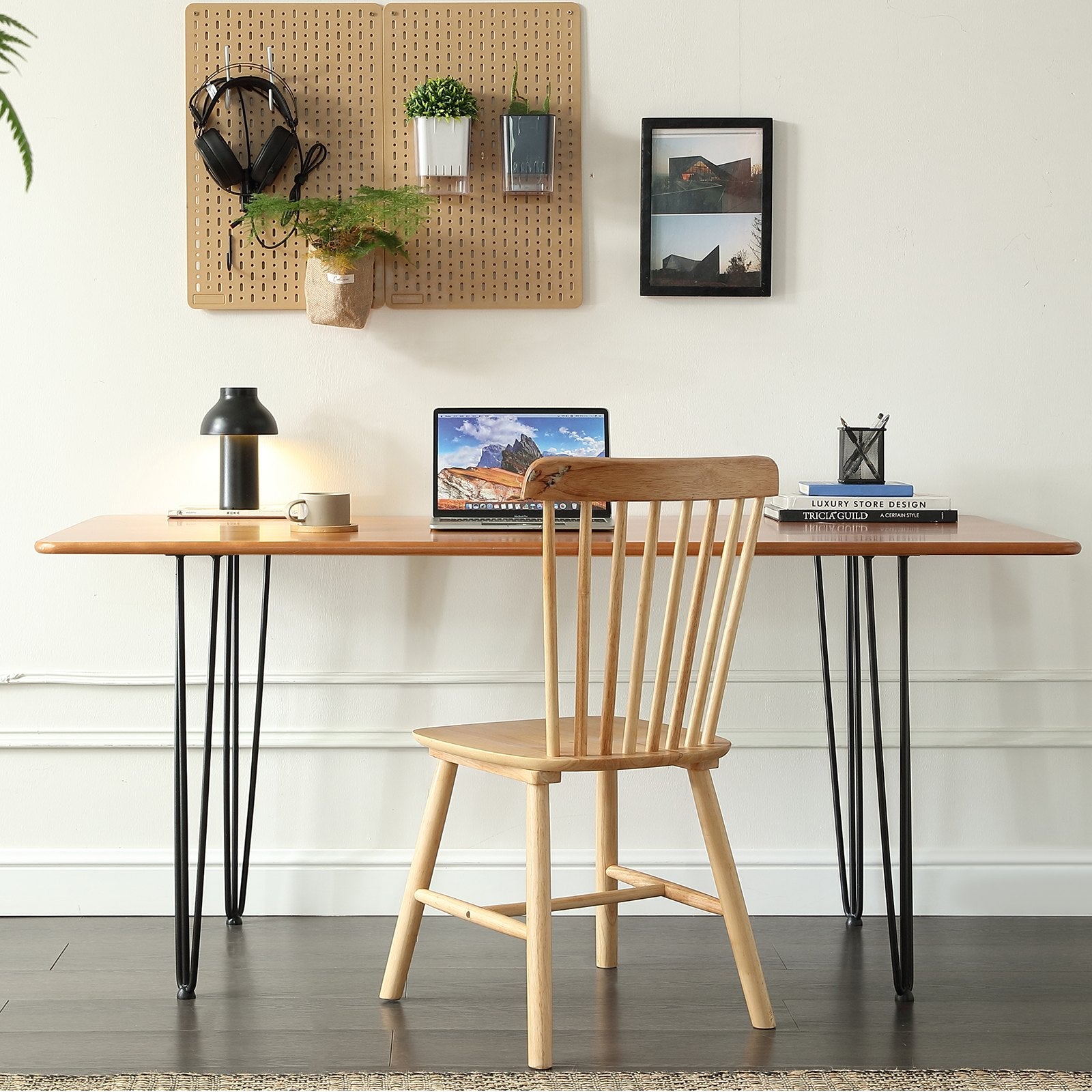 Table Tops & Bases: VEVOR Hairpin Table Legs 0.7M, Set of 4 Desk Legs 408.2KG Load Capacity, Hairpin Desk Legs 3 Rods for Desk Chairs Bench Dining End Table, Solid Carbon Steel Heavy Duty Furniture Legs Black