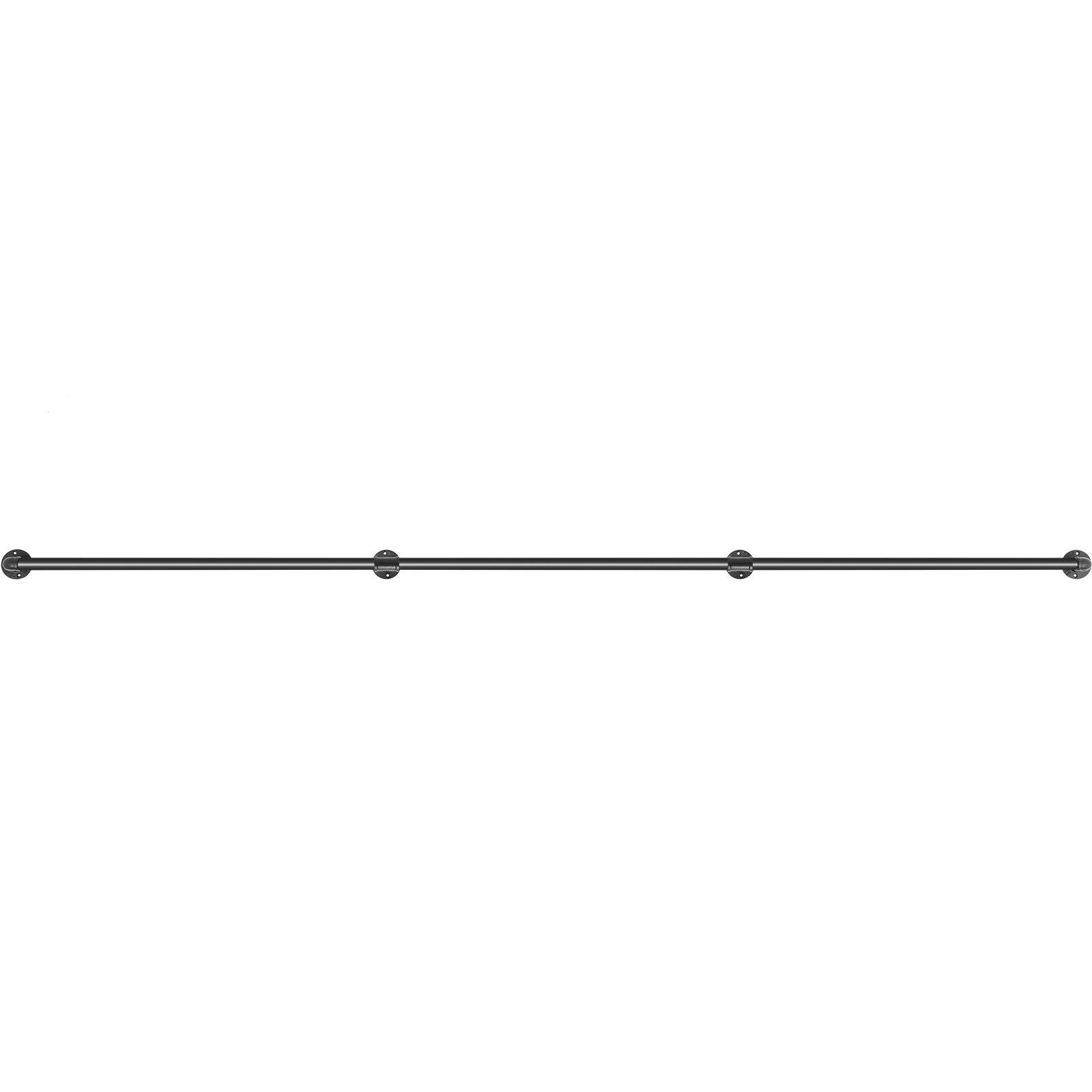 Dog Steps & Ramps: VEVOR Pipe Stair Handrail, 3m Staircase Handrail, 200KG Load Capacity Carbon Steel Pipe Handrail, Industrial Pipe Handrail with Wall Mount Support, Round Corner Wall Handrailing for Indoor, Outdoor