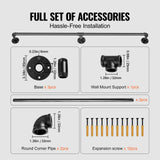 Dog Steps & Ramps: VEVOR Pipe Stair Handrail Staircase Handrail 4 FT Carbon Steel for Wall Mount