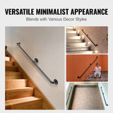 Dog Steps & Ramps: VEVOR Pipe Stair Handrail Staircase Handrail 4 FT Carbon Steel for Wall Mount