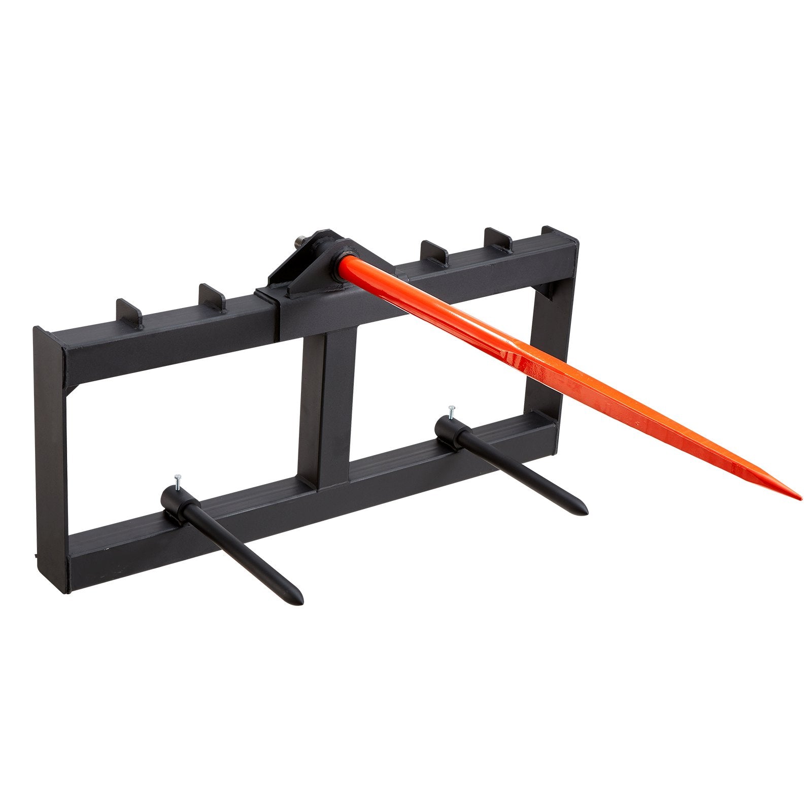 Automotive Parts: VEVOR 49" Hay Spear, Bale Spears 726kg Loading Capacity, Skid Steer Loader Tractor Attachment with 2pcs 17.5" Stabilizer Spears, Quick Attach Spike Forks