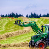 Automotive Parts: VEVOR 49" Hay Spear, Bale Spears 726kg Loading Capacity, Skid Steer Loader Tractor Attachment with 2pcs 17.5" Stabilizer Spears, Quick Attach Spike Forks