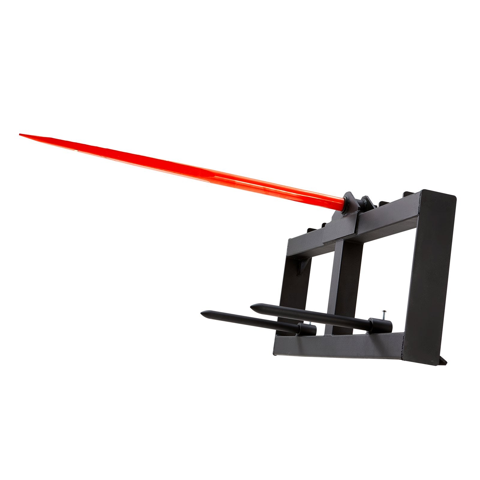 Automotive Parts: VEVOR 49" Hay Spear, Bale Spears 726kg Loading Capacity, Skid Steer Loader Tractor Attachment with 2pcs 17.5" Stabilizer Spears, Quick Attach Spike Forks