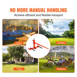 Automotive Parts: VEVOR 49" Hay Spear, Bale Spears 726kg Loading Capacity, Three-Point Hitch Tractor Attachment with 2pcs 17.5" Stabilizer Spears, Quick Attach Spike Forks