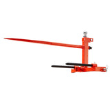 Automotive Parts: VEVOR 49" Hay Spear, Bale Spears 726kg Loading Capacity, Three-Point Hitch Tractor Attachment with 2pcs 17.5" Stabilizer Spears, Quick Attach Spike Forks