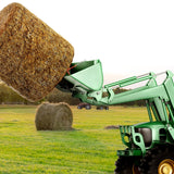 Spreaders & Wheelbarrows: VEVOR 39" Hay Spear, Bale Spears 726kg Loading Capacity, Skid Steer Loader Tractor Bucket Attachment with 2pcs 17.5" Stabilizer Spears and 60" Chain, Quick Attach Spike Forks