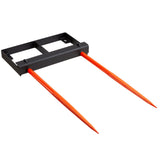 Spreaders & Wheelbarrows: VEVOR 49" Hay Spear, Bale Spears 1360kg Loading Capacity, Skid Steer Loader Tractor Bucket Attachment with 2pcs 17.5" Stabilizer Spears and 60" Chain, Quick Attach Spike Forks