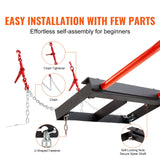 Spreaders & Wheelbarrows: VEVOR 49" Hay Spear, Bale Spears 1360kg Loading Capacity, Skid Steer Loader Tractor Bucket Attachment with 2pcs 17.5" Stabilizer Spears and 60" Chain, Quick Attach Spike Forks