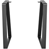 Table Tops & Bases: VEVOR 406.4MM Trapezoid Steel Table Legs, Replacement Furniture Legs Set of 2 for DIY Coffee Tables, Modern Desks, Bench, Night Stands, Sofa, Max Load 181.4KG Heavy Duty, Quick Instalation Legs Black