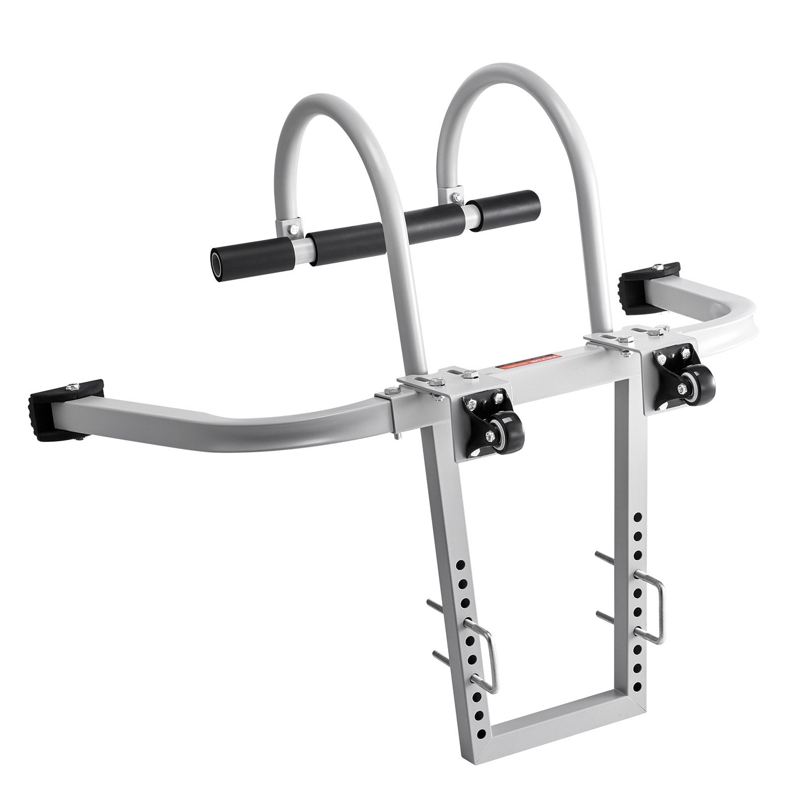 Dog Steps & Ramps: VEVOR Ladder Stabilizer, 2 in 1 Extension Wall Ladder Standoff Hook, Roof Ridge Ladder Accessories Both Horizontally and Vertically, Heavy-duty Steel Rubber Grip T-Bar, Quick Access to Steep Roofs