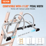Dog Steps & Ramps: VEVOR Ladder Stabilizer, 2 in 1 Extension Wall Ladder Standoff Hook, Roof Ridge Ladder Accessories Both Horizontally and Vertically, Heavy-duty Steel Rubber Grip T-Bar, Quick Access to Steep Roofs